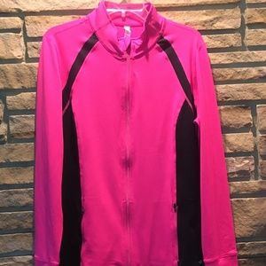 Pink & Black Ideology Full-Zip Athleisure Jacket